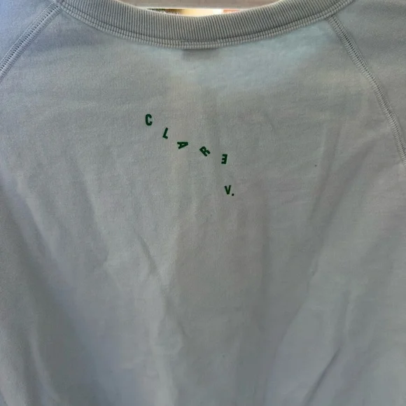 Clare V Light Blue Sardine Sweatshirt - Picture 6 of 9